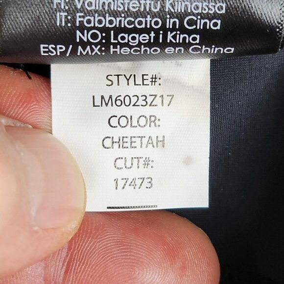 Liverpool Skirt Womens 2 26 Brown Cheetah Print Stretch Knit Midi Pencil NEW - Picture 13 of 13